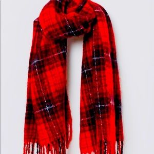NWT H&M Apparel Red Plaid Scarf